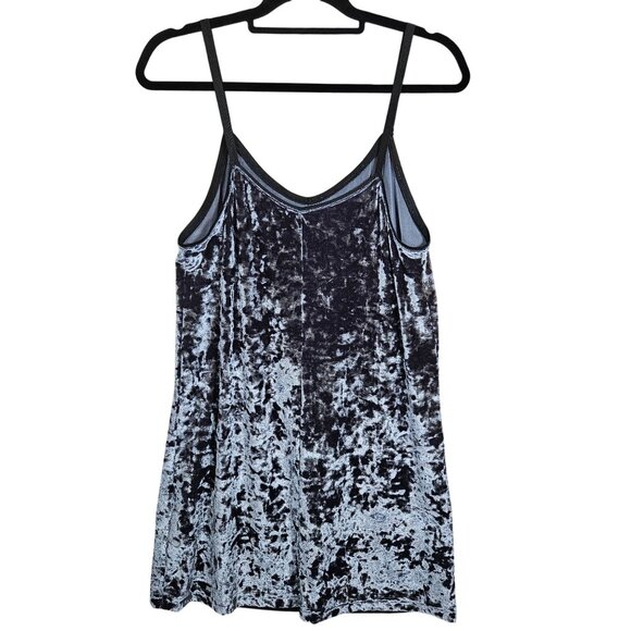 Topshop Women’s Velvet Slip Dress Silver XS – Whimsygoth, Y2K, Dark Academia - Picture 3 of 10